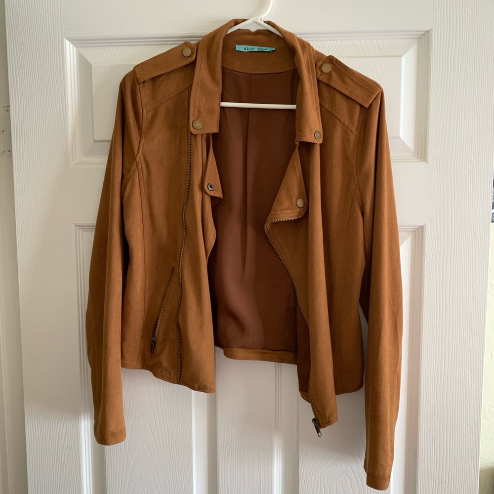 Alice Blue Suede Jacket - Size M